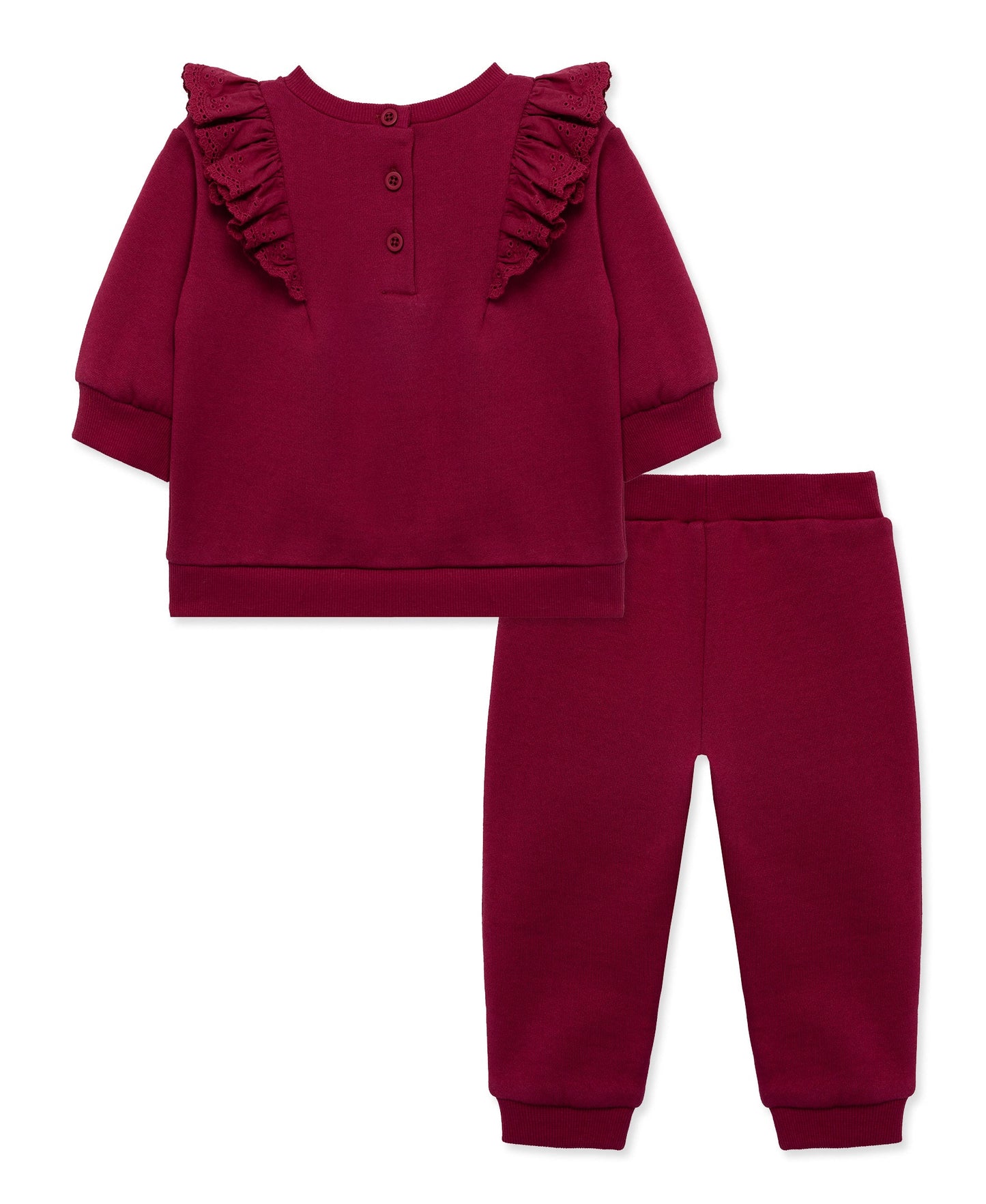 Burgundy Sweatshirt Set (2T-4T)