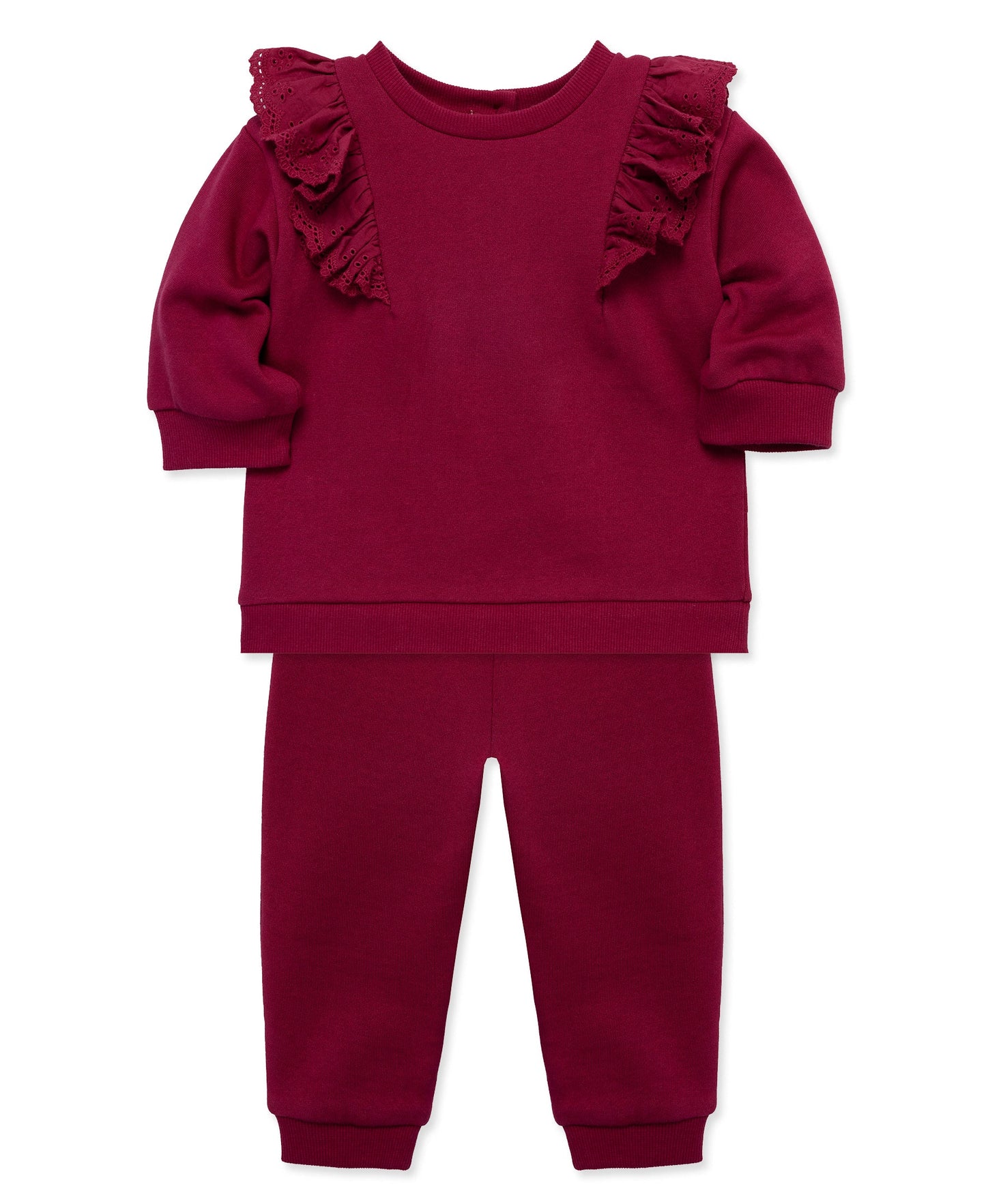 Burgundy Sweatshirt Set (2T-4T)